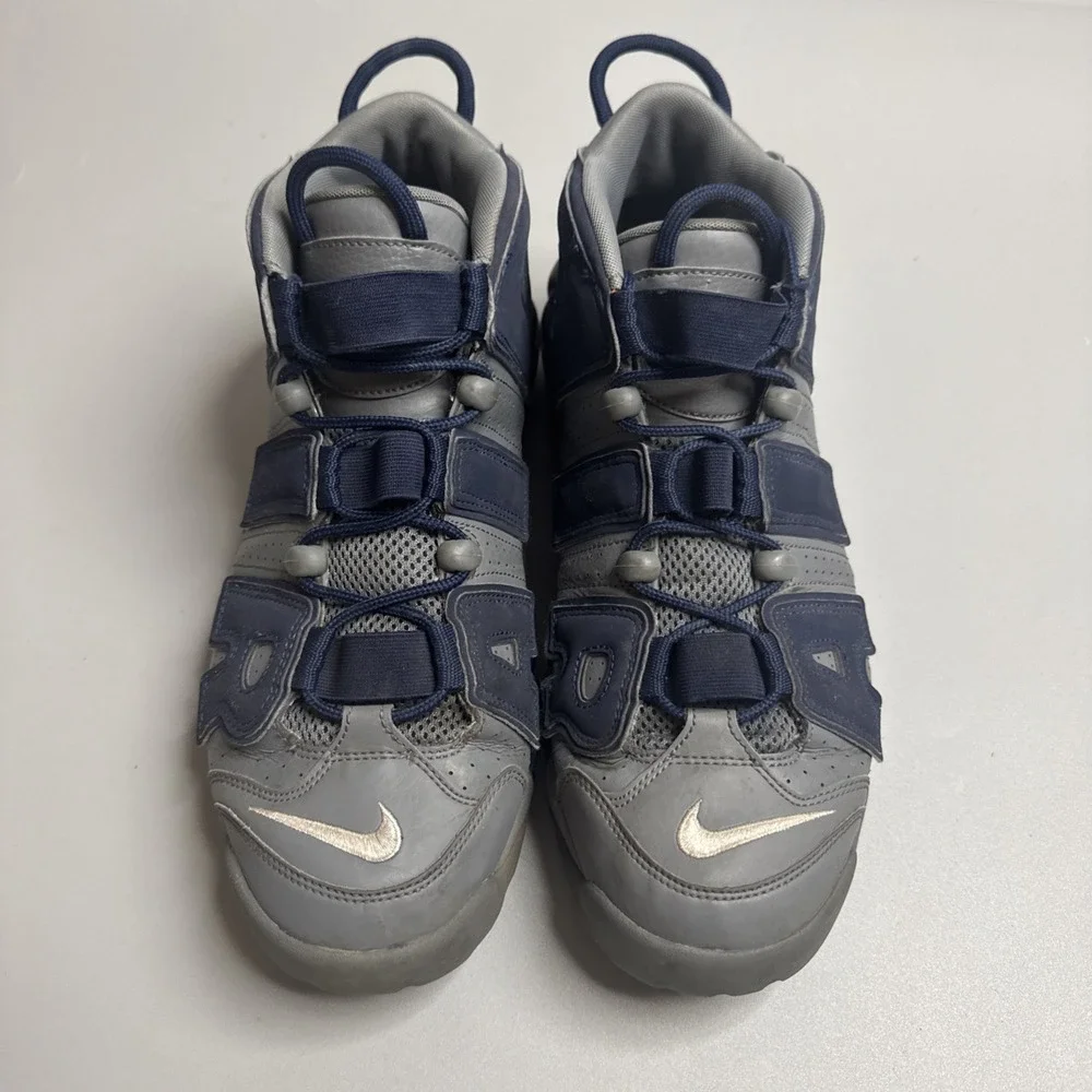 Nike Air More Uptempo 96 Mens Cool Grey Midnight Navy 921948-003 Size 12